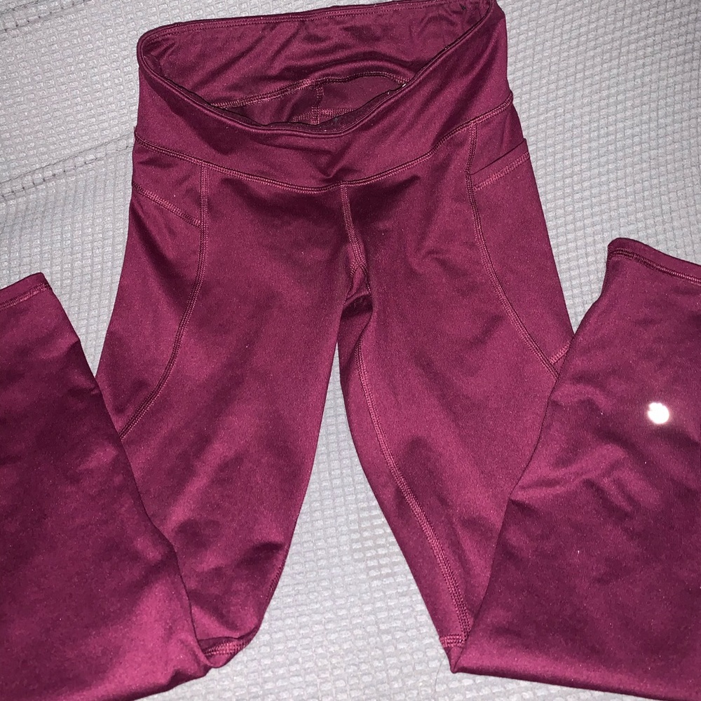 Champion red workout leggings